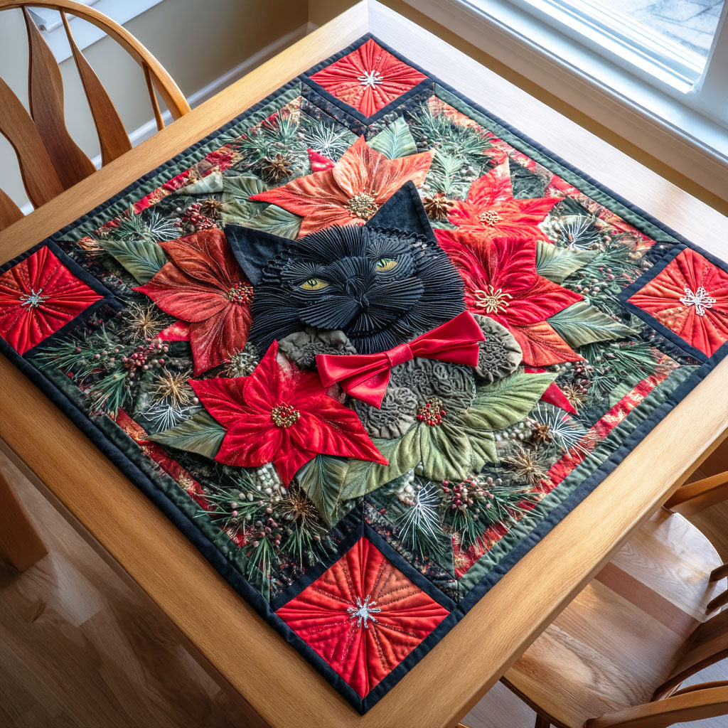 Frosty Whiskers Quilted Table Topper NCU0NTD567