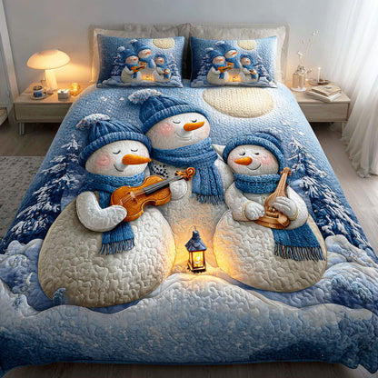 Frosty Winter Joy 3-Piece Quilted Bedding Set NCU0NTD656
