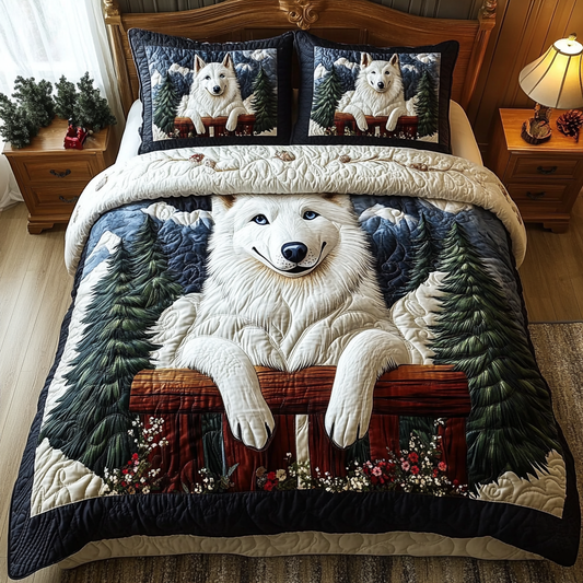 Frozen Paws 3-Piece Quilted Bedding Set NCU0DV460