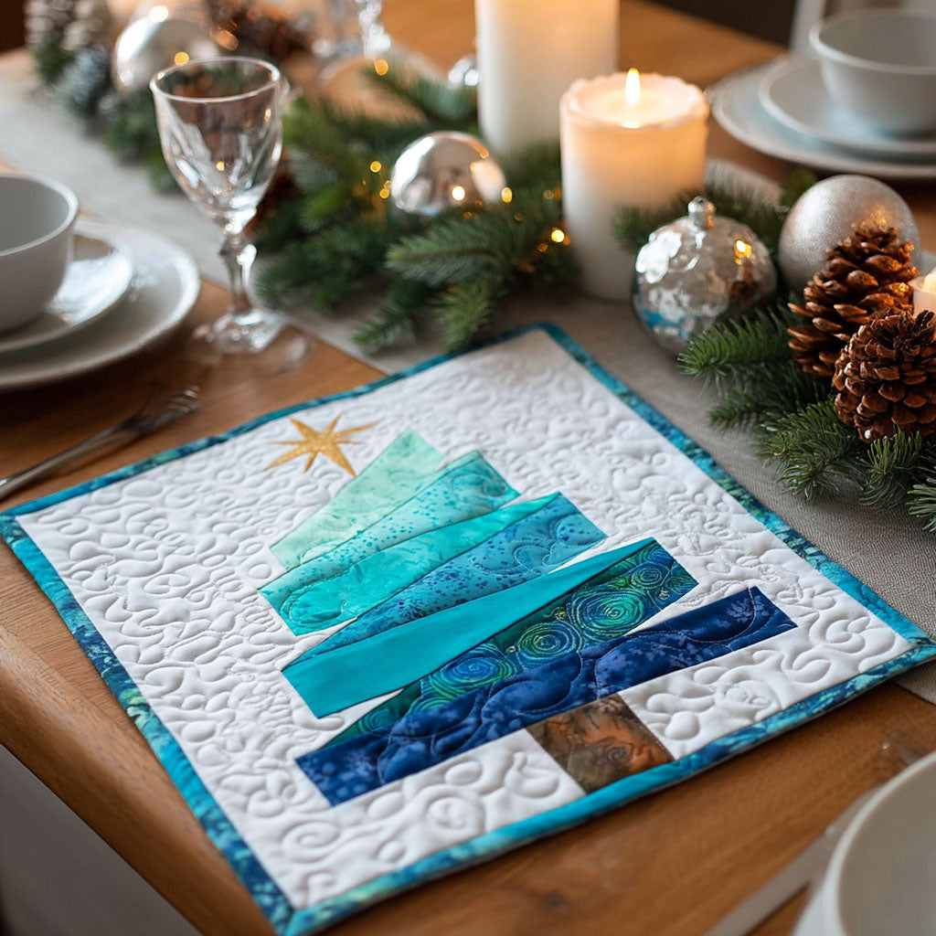 Frozen Starfall Quilted Table Topper NCU0NTV145