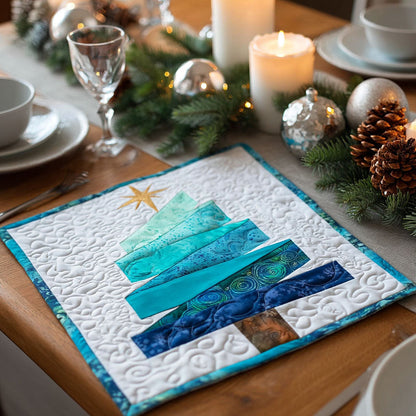 Frozen Starfall Quilted Table Topper NCU0NTV145