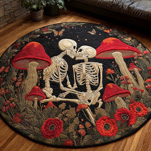 Fungi Bones Quilted Round Mat NCU0NNT2593