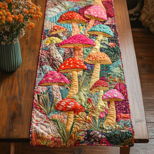 Fungi Magic Quilted Table Runner NCU0NNT886