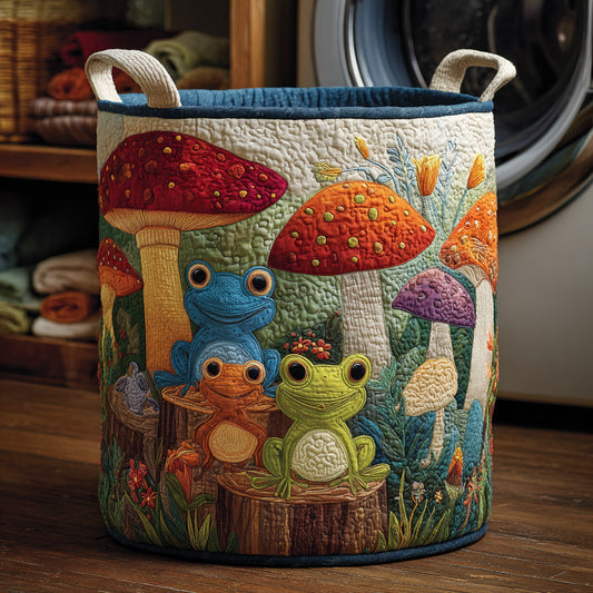 Fungus Mushroom Quilted Laundry Basket NCU0HNH592
