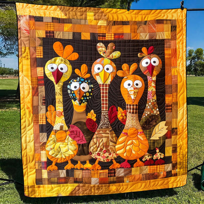 Funky Turkeys Quilted Blanket NCU0TH1091