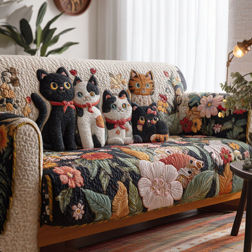 Furry Comfort Quilted Sofa Cover NCU0PTT2147