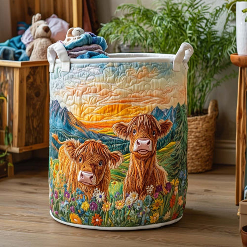 Fuzzy Horizon Quilted Laundry Basket NCU0NNT1362