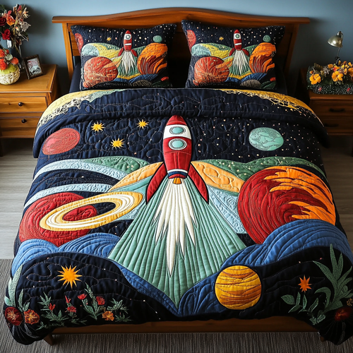Galactic Garden Duvet Cover Set NCU0DDK256