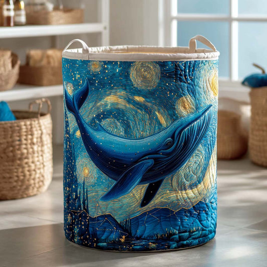 Galaxy Whale Quilted Laundry Basket NCU0NXD412