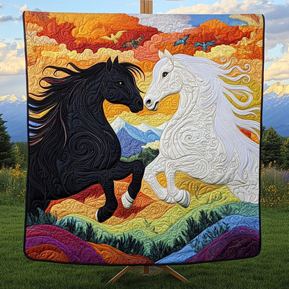 Galloping Together Quilted Blanket NCU0PTT123