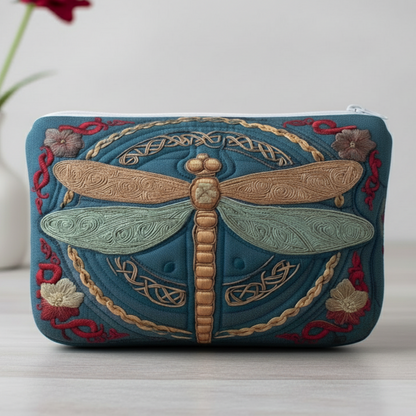 Garden Whisper Quilted Zipper Pouch NCU0NNT2369