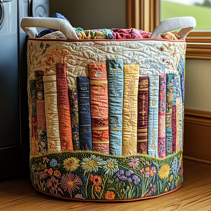 Garden Books Quilted Laundry Basket NCU0DDK831