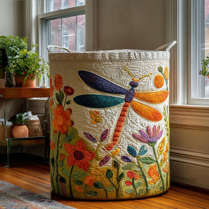 Garden Dragonfly Quilted Laundry Basket NCU0PTT2567