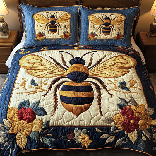 Garden Empress 3-Piece Quilted Bedding Set NCU0NT2143