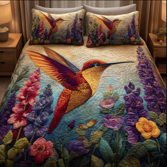 Garden Flyer 3-Piece Quilted Bedding Set NCU0DQQ0128