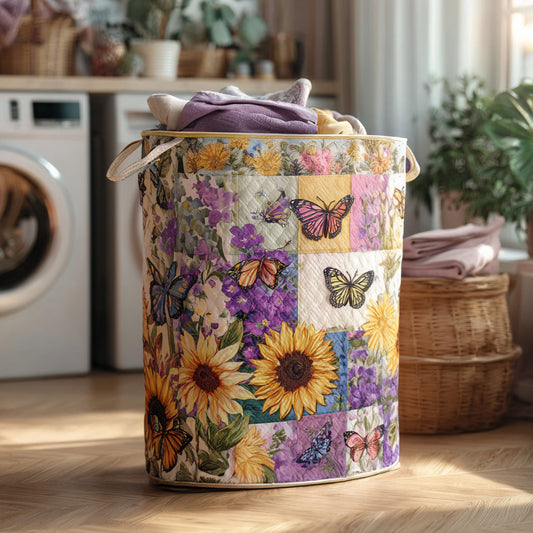 Garden Glider Quilted Laundry Basket NCU0DV678