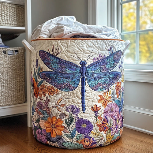 Garden Glider Quilted Laundry Basket NCU0PVL574