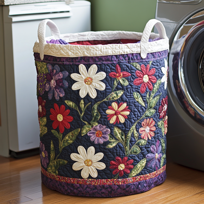 Garden Glow Quilted Laundry Basket NCU0DDK562