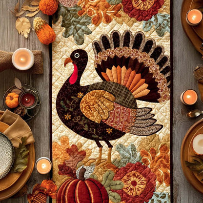 Garden Gobbler Quilted Table Runner NCU0PTT1593