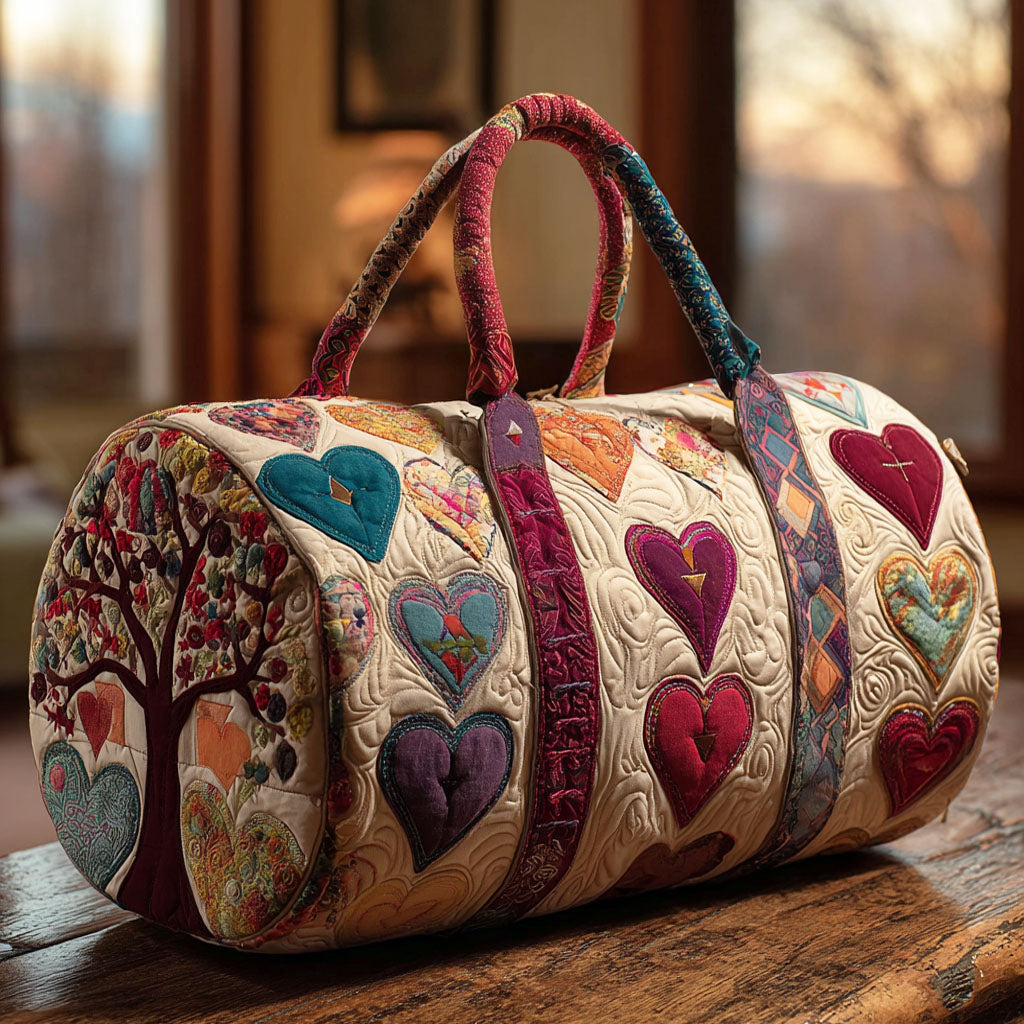 Garden Hearts Quilted Duffle Bag NCU0NTD1455
