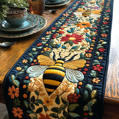 Garden Hive Quilted Table Runner NCU0NTD575
