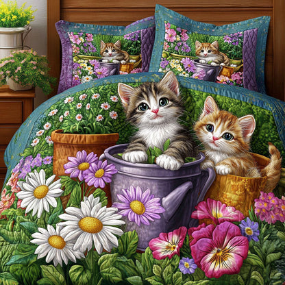 Garden Kittens Duvet Cover Set NCU0NNT442