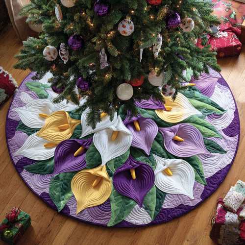 Garden Light Christmas Quilted Tree Skirt NCU0PTT2209