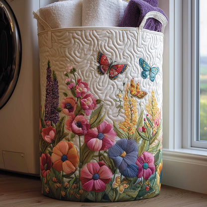 Garden Magic Quilted Laundry Basket NCU0TH3016