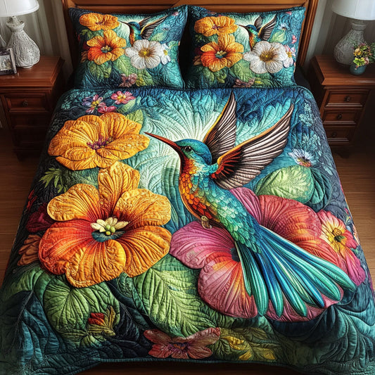Garden Melody 3-Piece Quilted Bedding Set NCU0PTT066