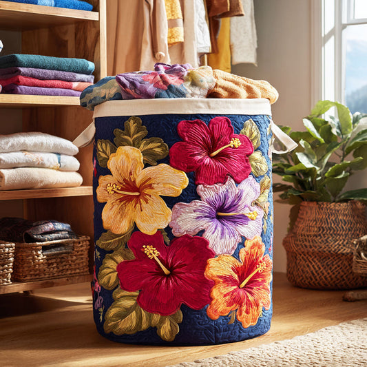 Garden Mix Quilted Laundry Basket NCU0NTV163