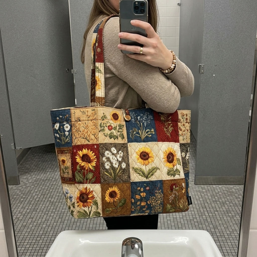 Garden Mosaic Quilted Classic Tote Bag SN0PT001