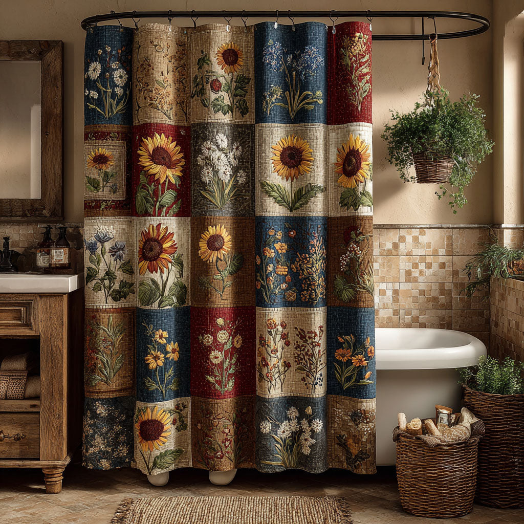 Garden Mosaic Shower Curtain NCU0DDK2342