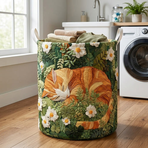 Garden Napcat Quilted Laundry Basket NCU0PVL826