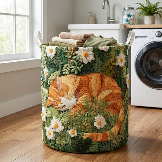 Garden Napcat Quilted Laundry Basket NCU0PVL826