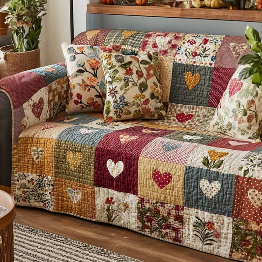 Garden Patch Quilted Sofa Cover NCU0NNT2713