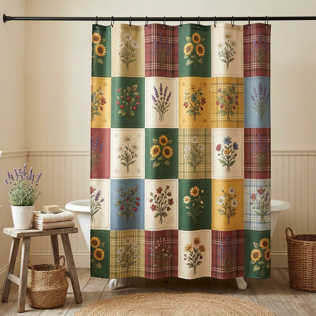 Garden Patchwork Shower Curtain NCU0NTV977