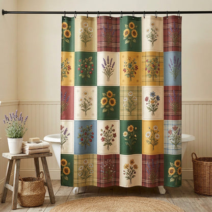 Garden Patchwork Shower Curtain NCU0NTV977