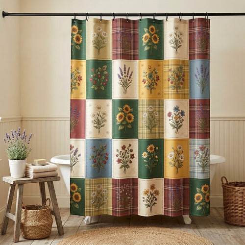 Garden Patchwork Shower Curtain NCU0NTV977