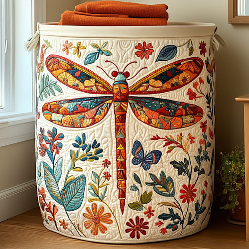 Garden Spirit Quilted Laundry Basket NCU0PVL582