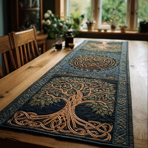 Garden Spirit Quilted Table Runner NCU0DDK1303