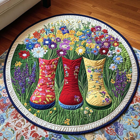 Garden Trio Quilted Round Mat NCU0NNT1938