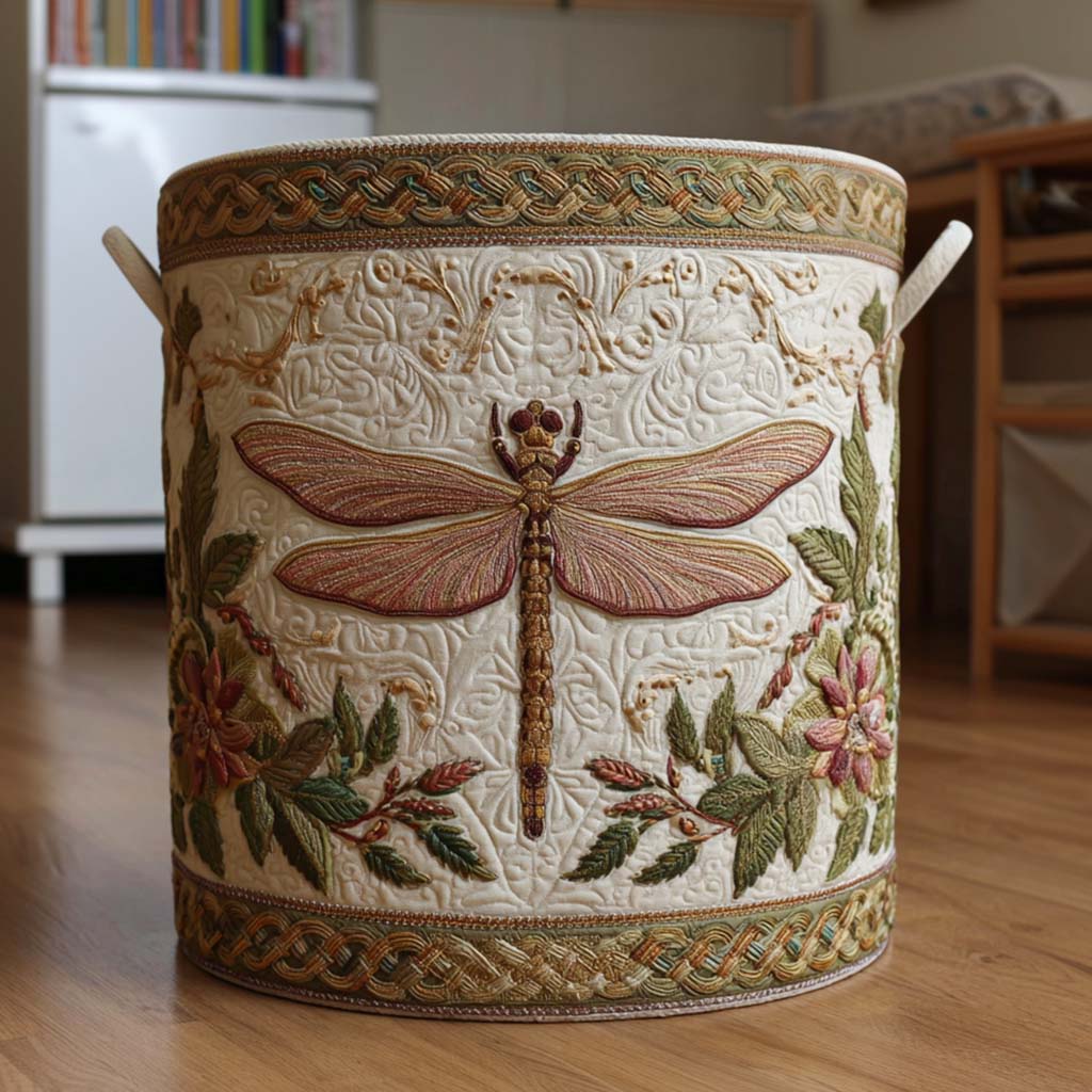 Garden Visitor Quilted Laundry Basket NCU0NNT2298