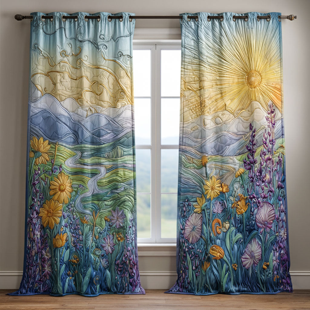 Garden Vista Quilted Curtains NCU0PTT2117