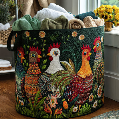 Garden Wake-Up Quilted Laundry Basket NCU0PTT1662
