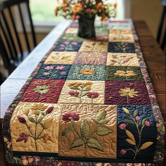 Garden Walk Quilted Table Runner NCU0DDK489