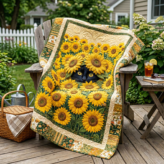 Garden Whiskers Quilted Blanket NCU0NTD1955