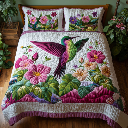 Garden Whispers 3-Piece Quilted Bedding Set NCU0PTT211