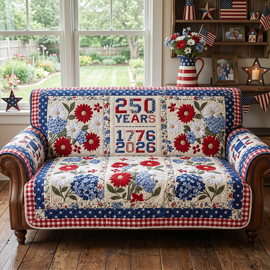 Garrison Glow Quilted Sofa Cover NCU0PTT3128
