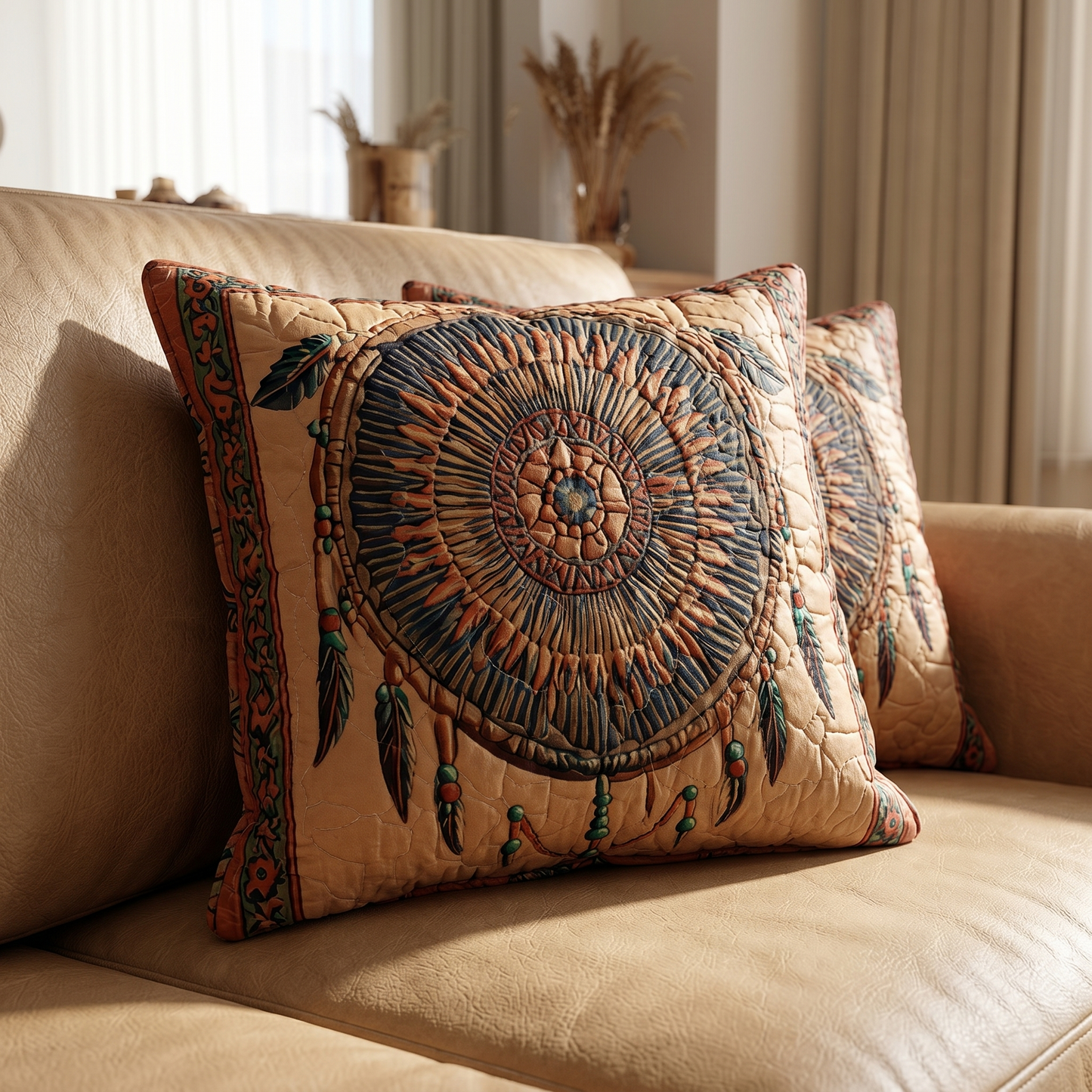 Rust Nomad Quilted Pillow Case NCU0NXD1464