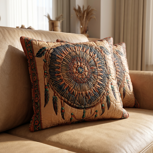 Rust Nomad Quilted Pillow Case NCU0NXD1464